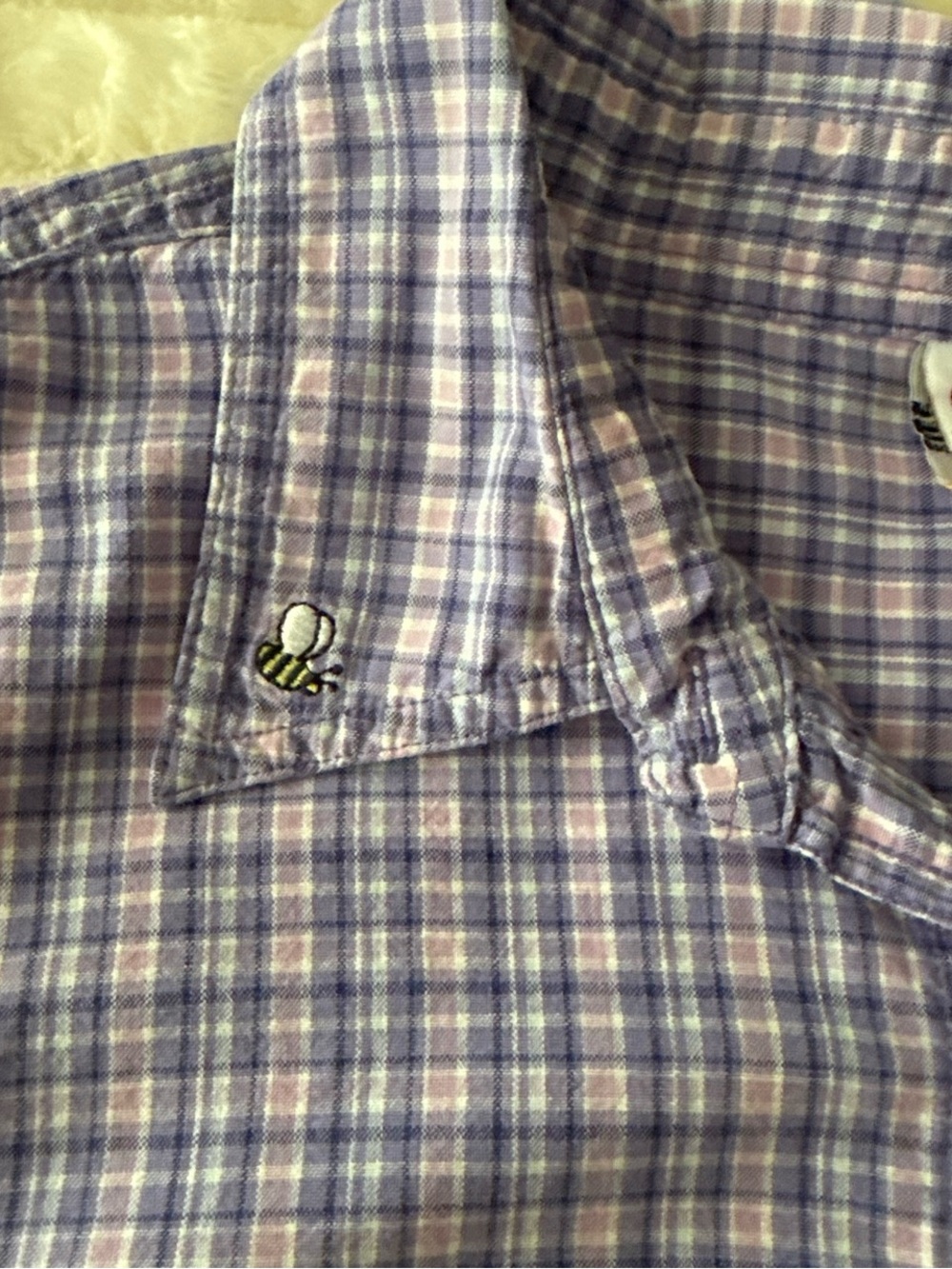 Looney Tunes Tweety Bird Plaid Button Front Shirt Women’s 22W 24W Purple Y2K - Picture 6 of 9